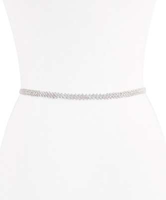 Rhinestone Bridal Belt BT339204 SILVER CL